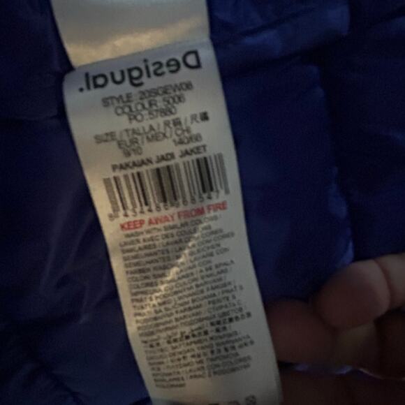 DESIGUAL NWT $115 Child's Packable Cat Puffer Jacket - Picture 7 of 8